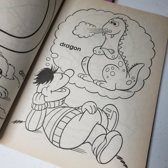 VTG 90s - 2000s Sesame Street Looney Tunes The Flintstones Bible Stories Colorin - Picture 12 of 12